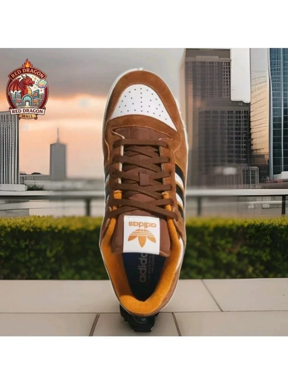 Adidas White Brown Orange Black Skate Retro Forum 84 Low JP6076 - Men's Sz 12.5